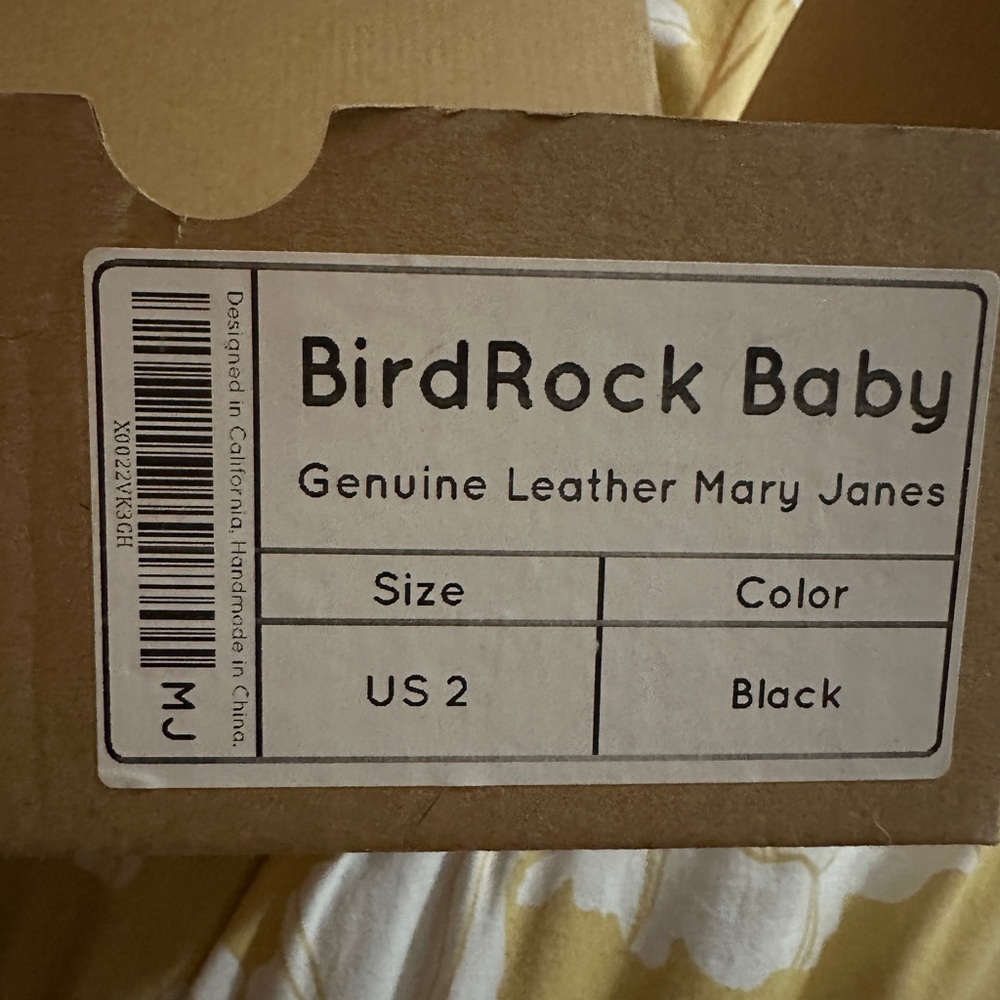 Bird rock baby size 2 genuine leather Mary Jane moccasins